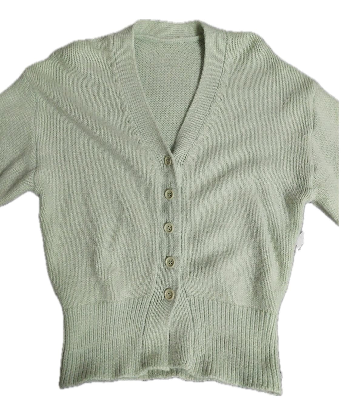 헤어리 니트 가디건 상품이미지1