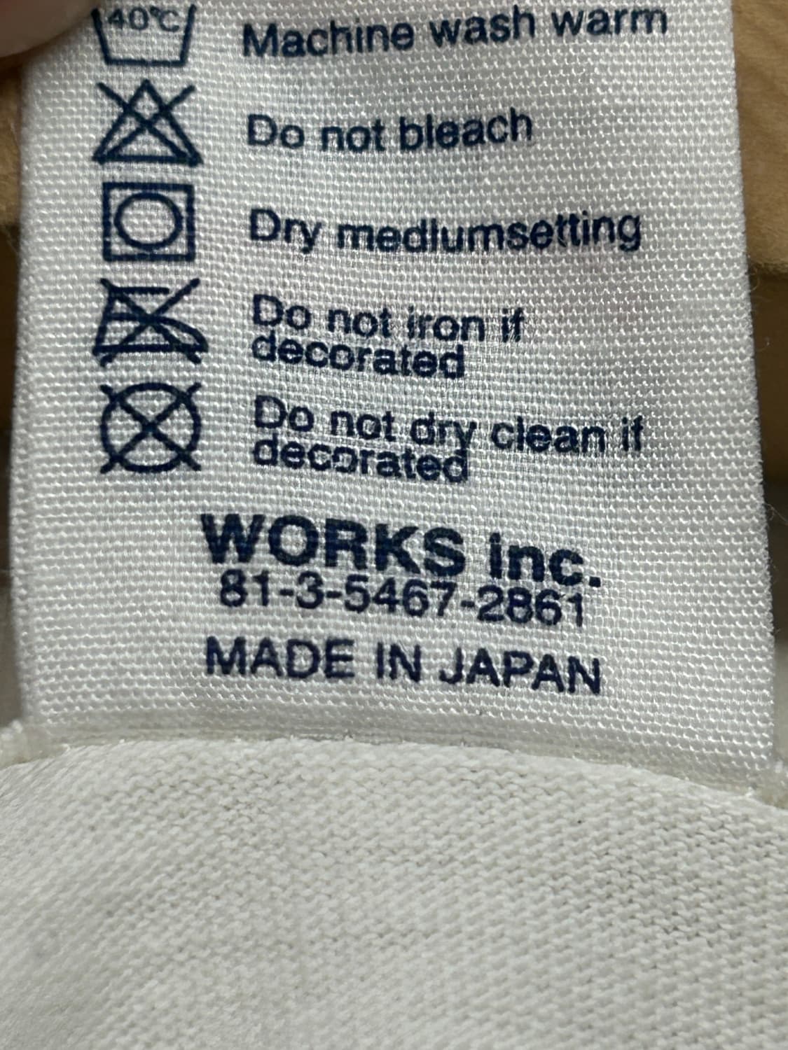 아이언하트 브이넥 티셔츠 (made in japan) 상품이미지4