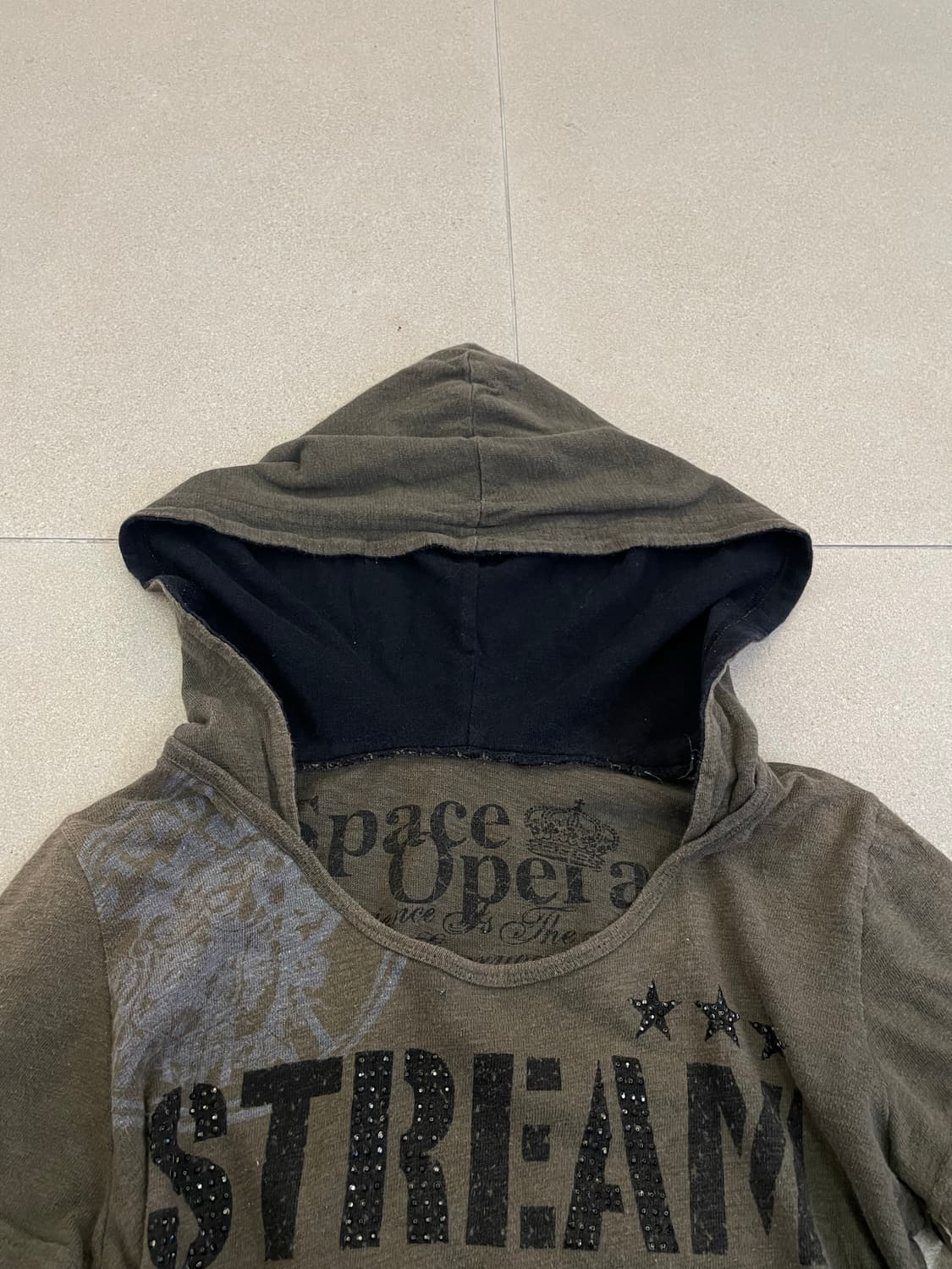 레터링 레이어드 후디 상품이미지2