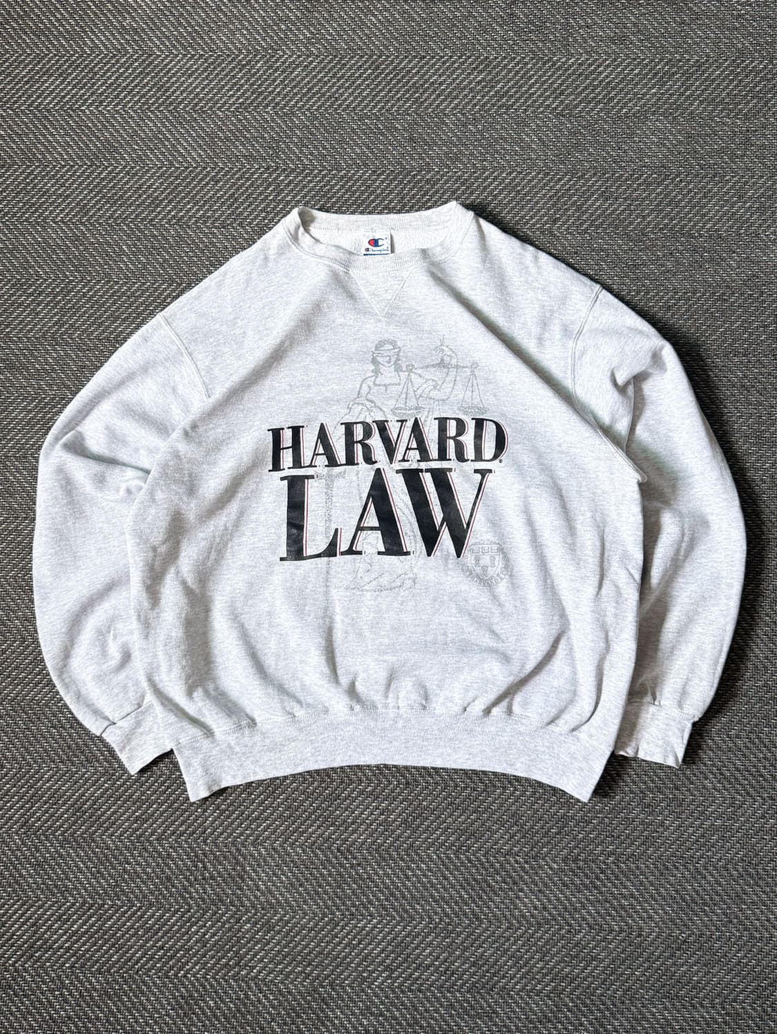 90s 챔피온 HARVARD LAW 빈티지 스웻셔츠 (105-110) 상품이미지1
