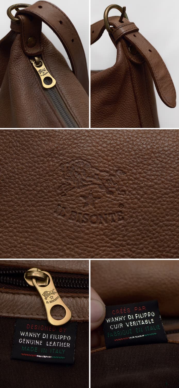 일비종떼 풀그레인 레더 클래식 가죽 버킷백 (숄더.크로스) 상품이미지10