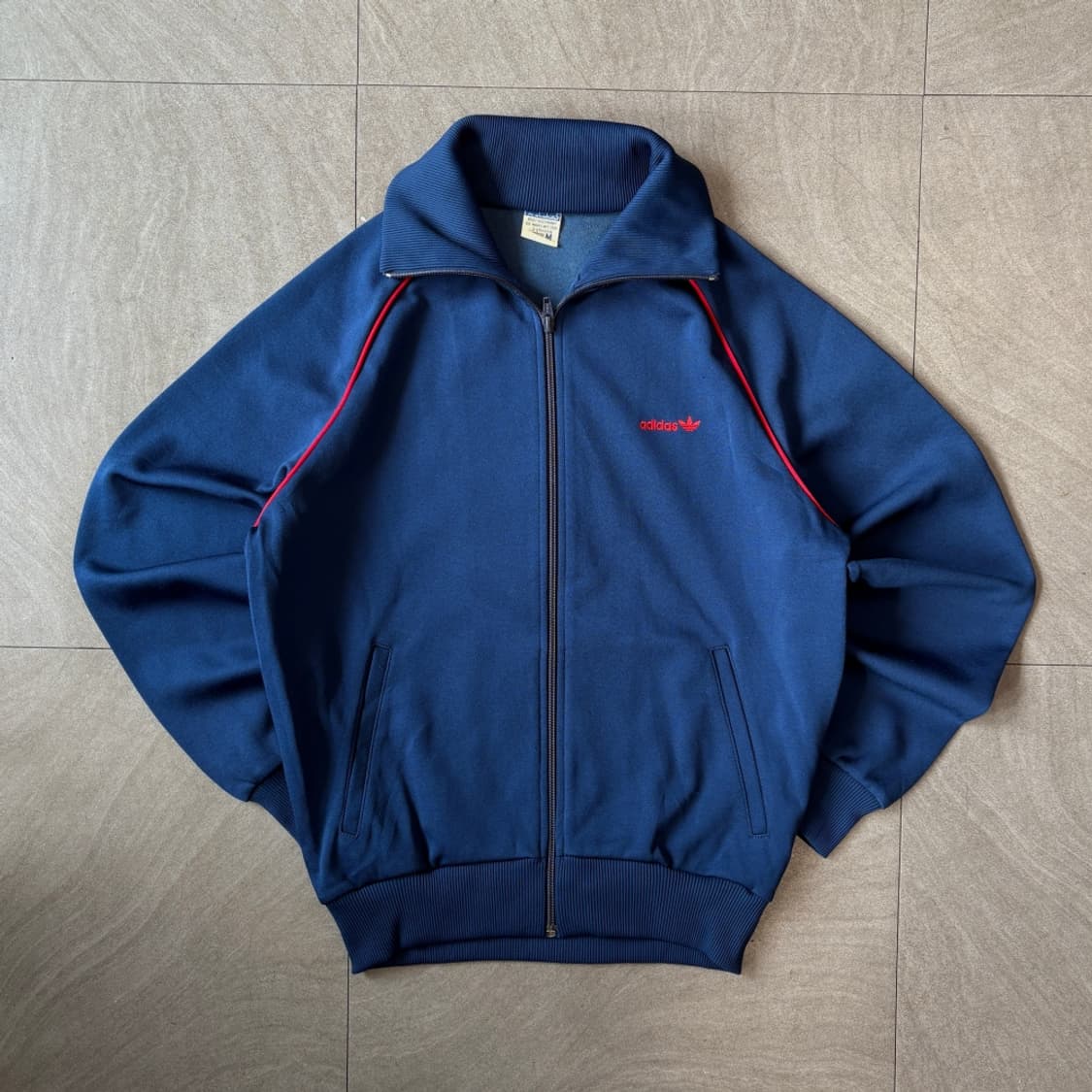 70s Adidas 70년대 생산 아디다스 네이비 파이어버드 져지 자켓 상품이미지1