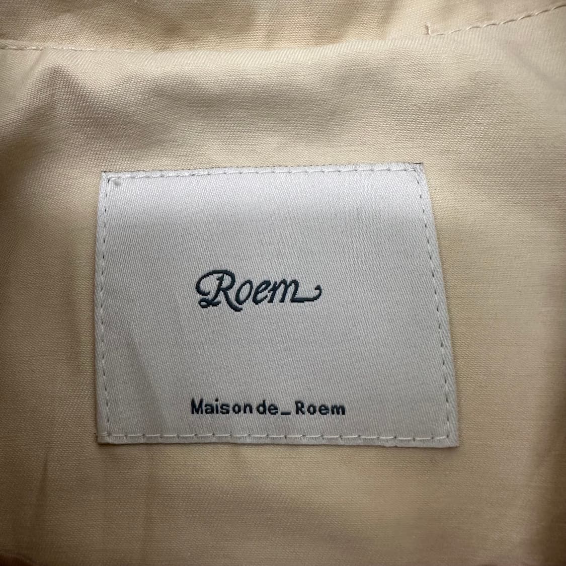 Roem 로엠 여성 트렌치 자켓 아이보리 S 상품이미지4