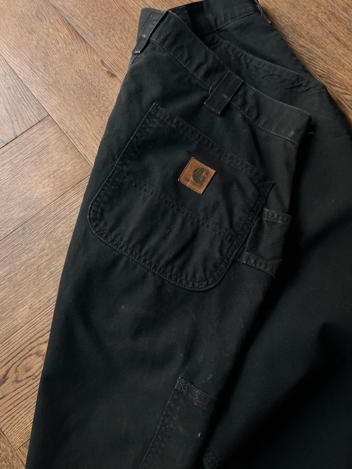 [36]칼하트 USA 덩가리핏 블랙 싱글니 카펜터 워크 팬츠 상품이미지7