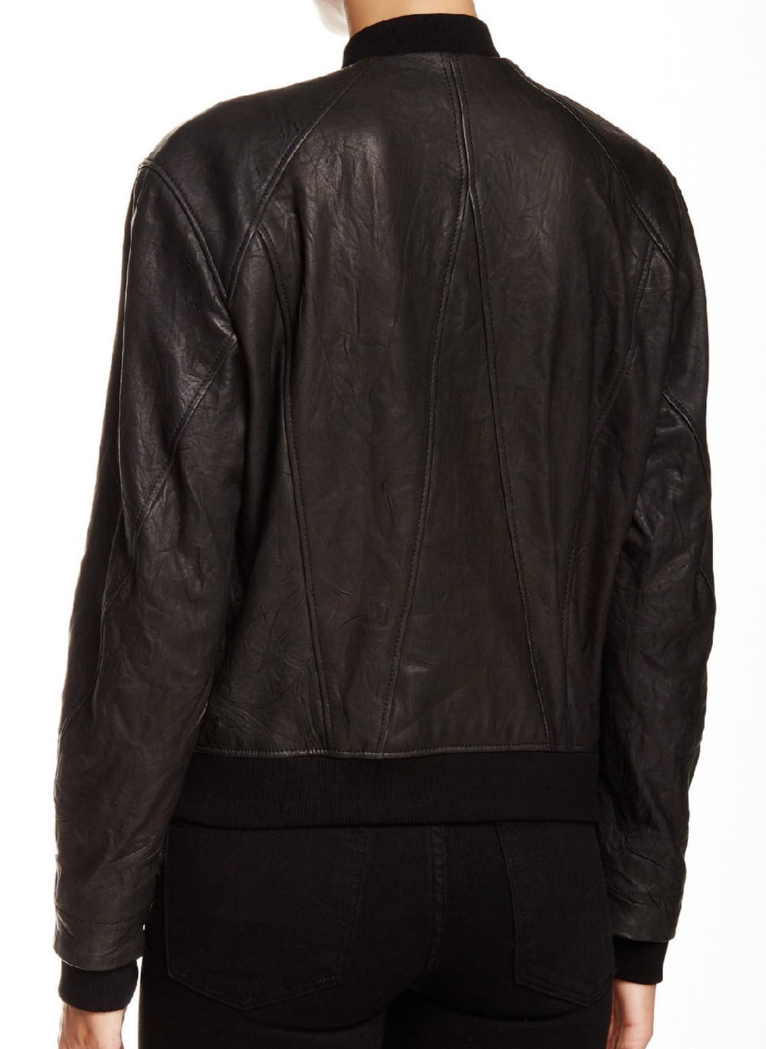 Helmut Lang 헬무트랭 양가죽 램스킨 가죽 레더 봄버 자켓 상품이미지3