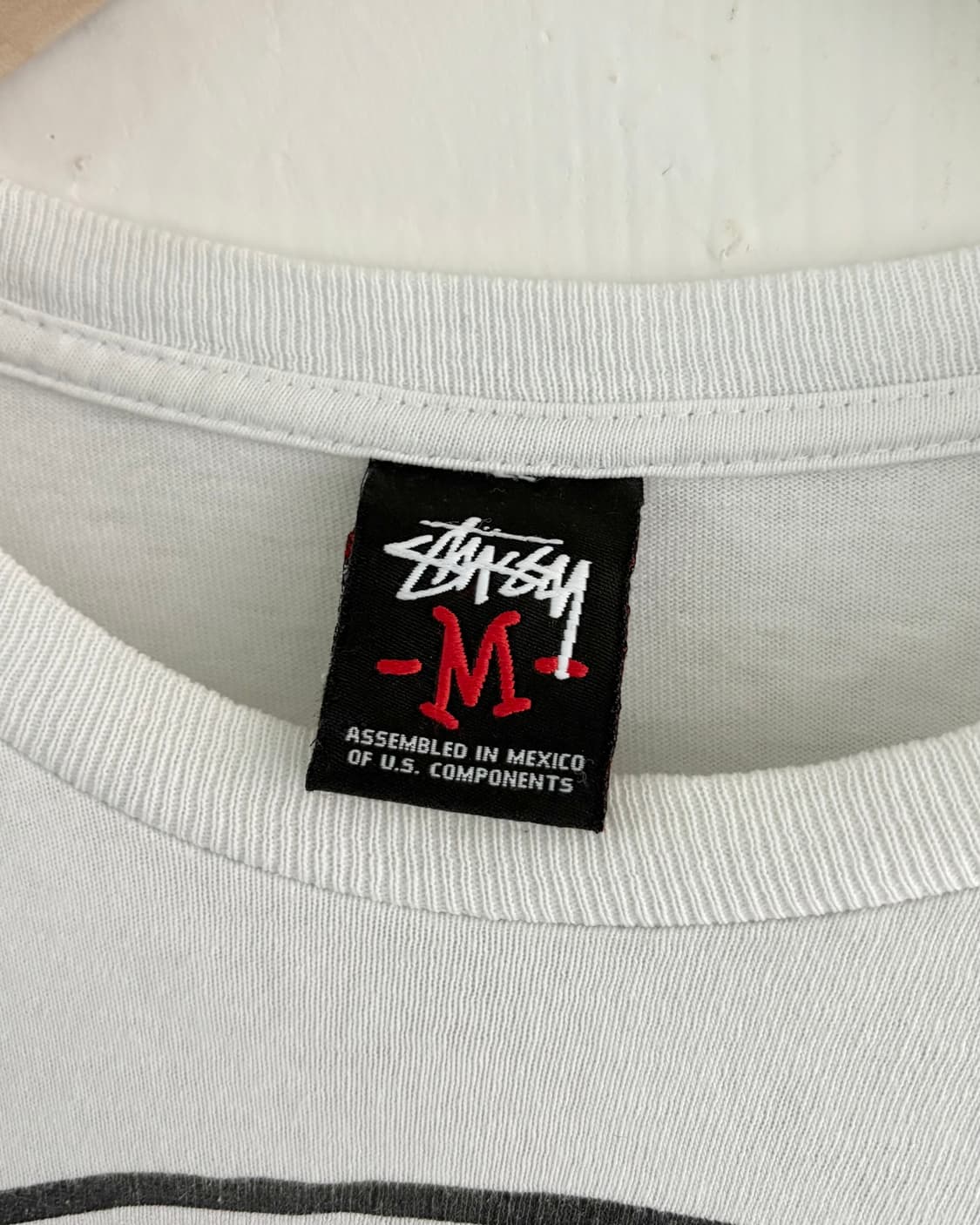 Stussy 스투시 화이트컬러 인터내셔널 로고 티셔츠 상품이미지5