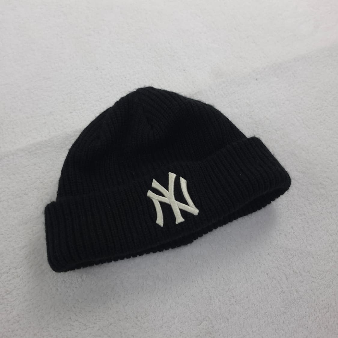 MLB 뉴욕 양키스 빅로고 숏 비니 블랙 (OS) 상품이미지1