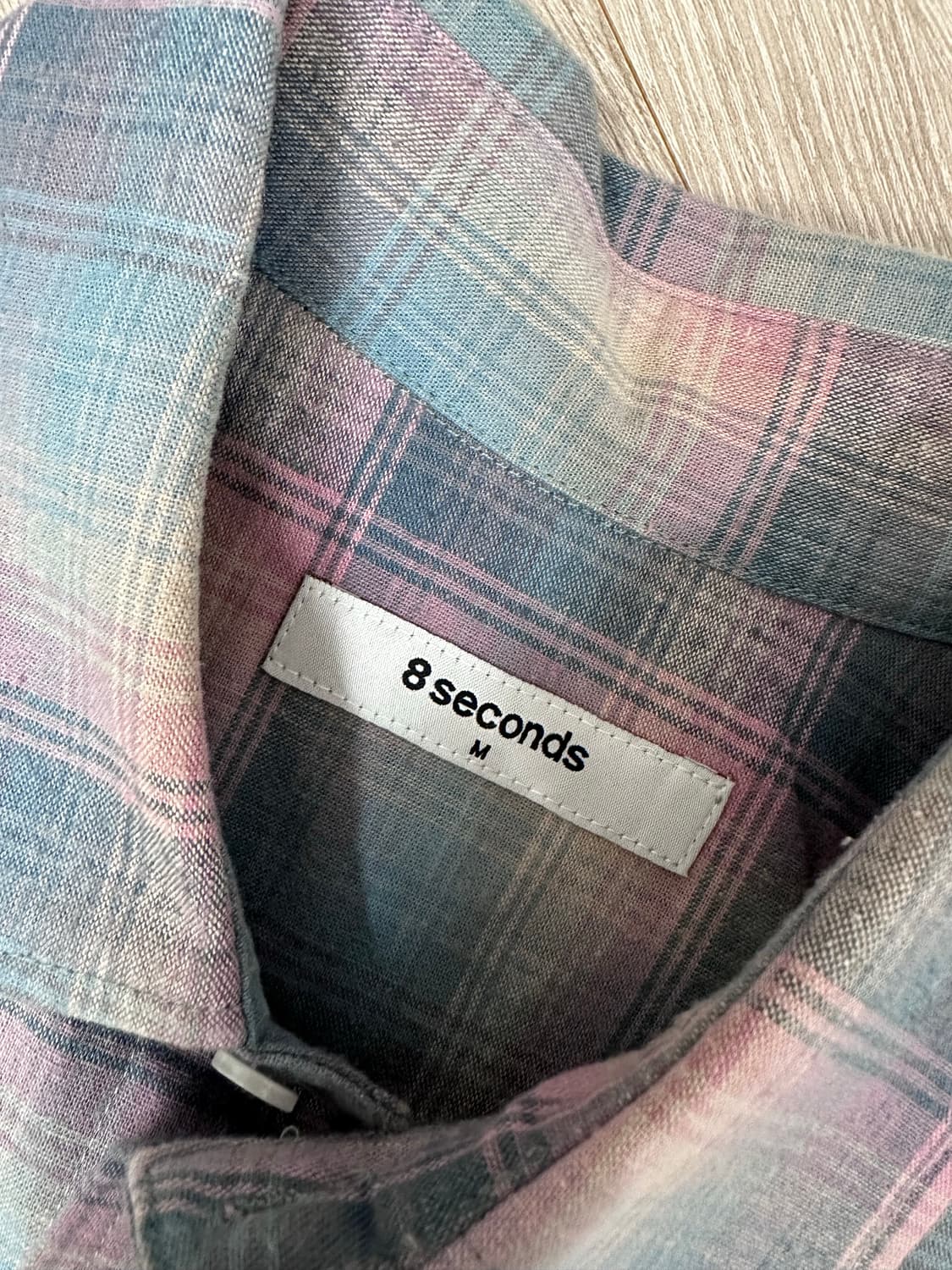 에잇세컨즈 멀티 컬러 체크 셔츠 m 사이즈 상품이미지5