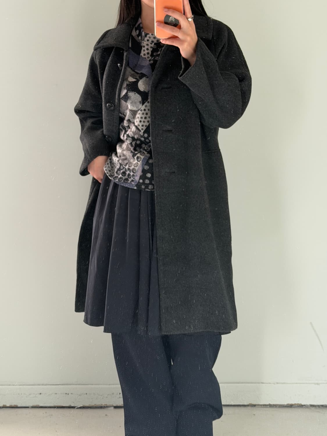 일본빈티지 모리 패턴 롱슬리브 상품이미지4