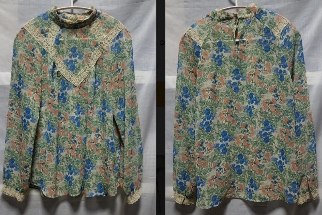 써스데이 보헤미안 쉬폰 레이스 블라우스
 상품이미지1