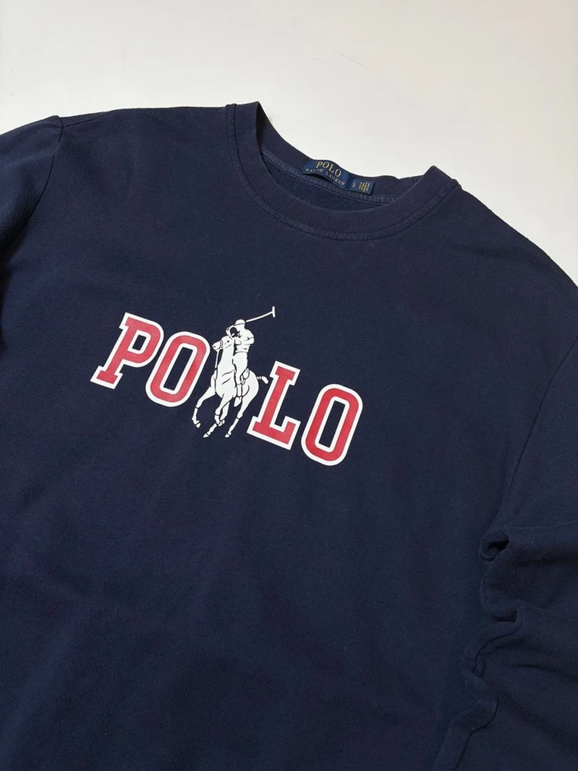 폴로 랄프로렌 피그먼트 레드 빅포니 프린팅 맨투맨 PN8390 상품이미지2