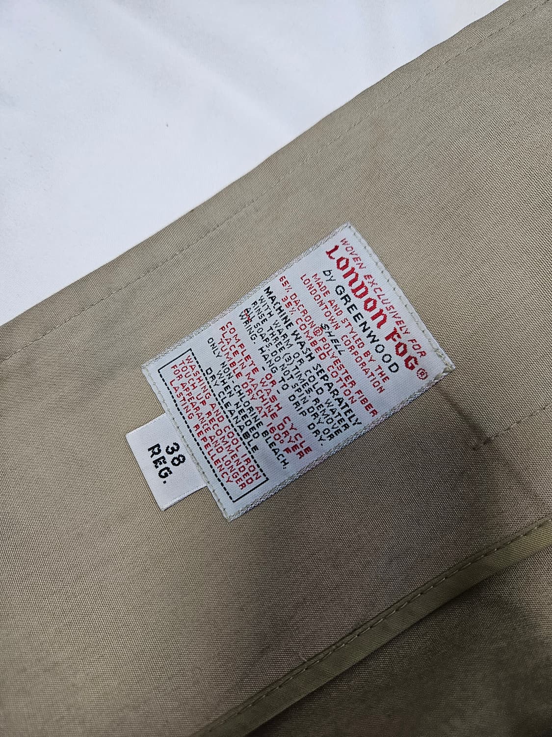 런던포그 퍼 트렌치코트 맥코트 빈티지 M 상품이미지3