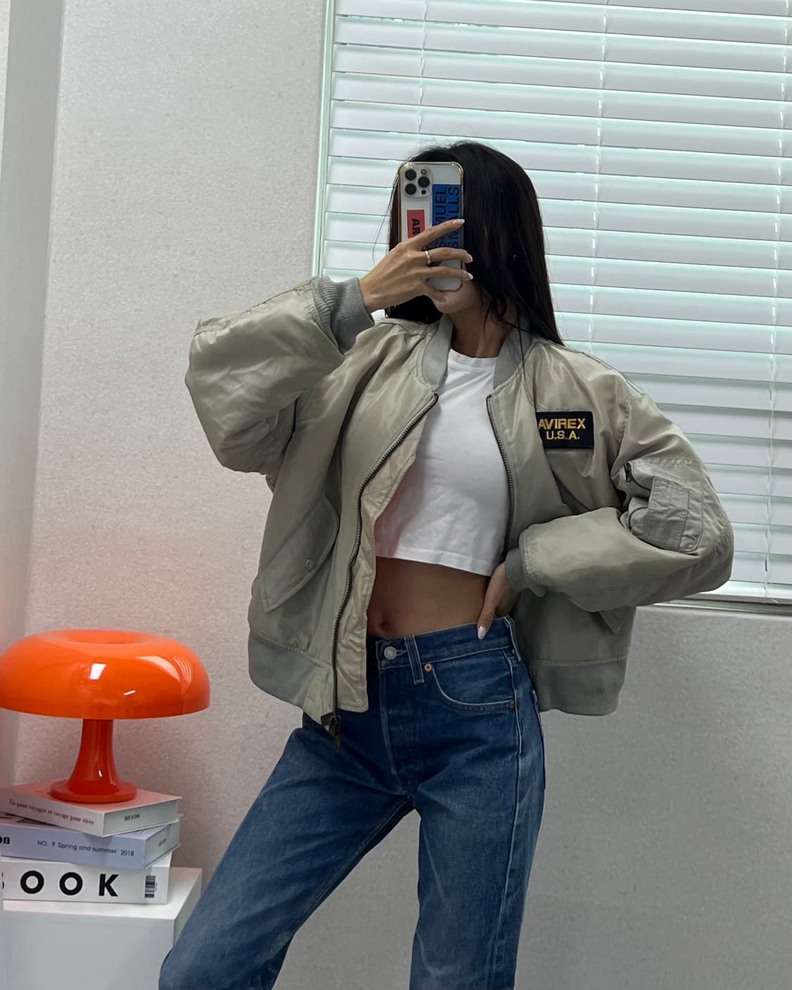 (S)ALPHA 항공 점퍼-M1389 상품이미지1