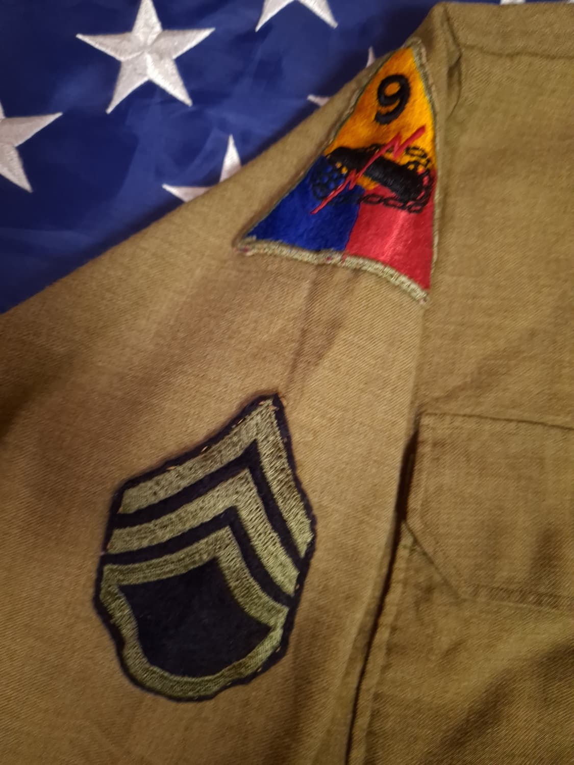 오리지날 미국제조 WW2 미육군 초기형 오피셔 셔츠 상품이미지6