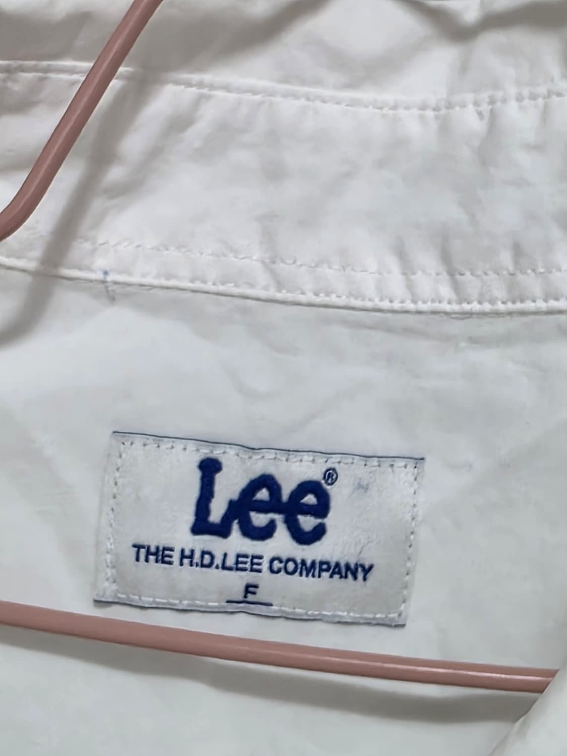 Lee 화이트 크롭 셔츠 상품이미지3