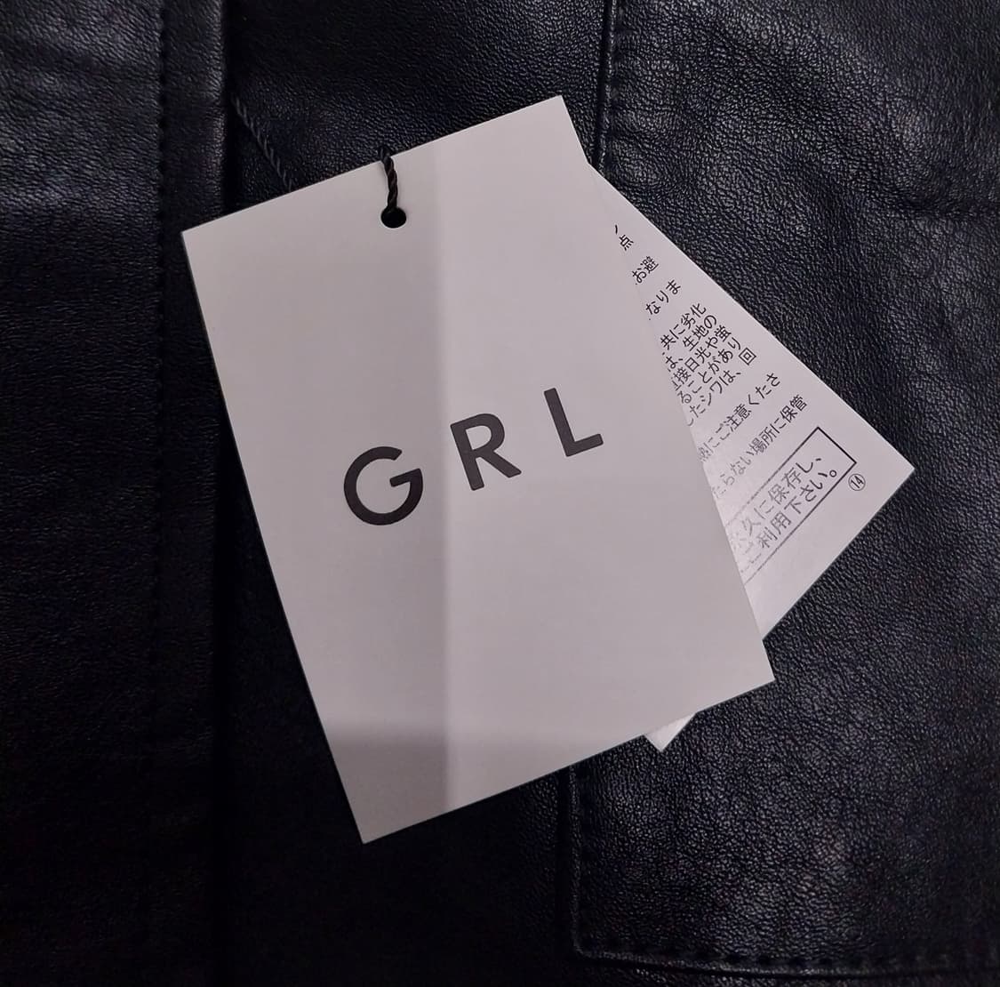 (새상품) jpn. GRL  페이크 레더 크롭자켓 F (88까지가능) 상품이미지6