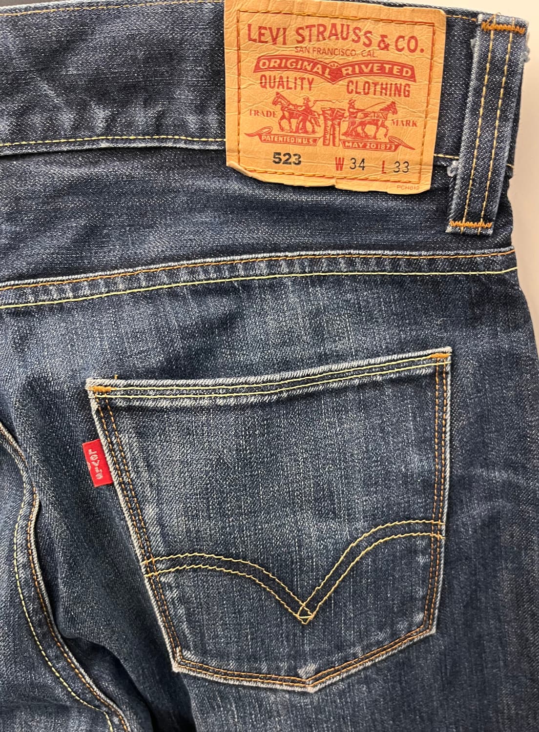 리바이스 523 스트레이트 데님 팬츠 34 상품이미지3