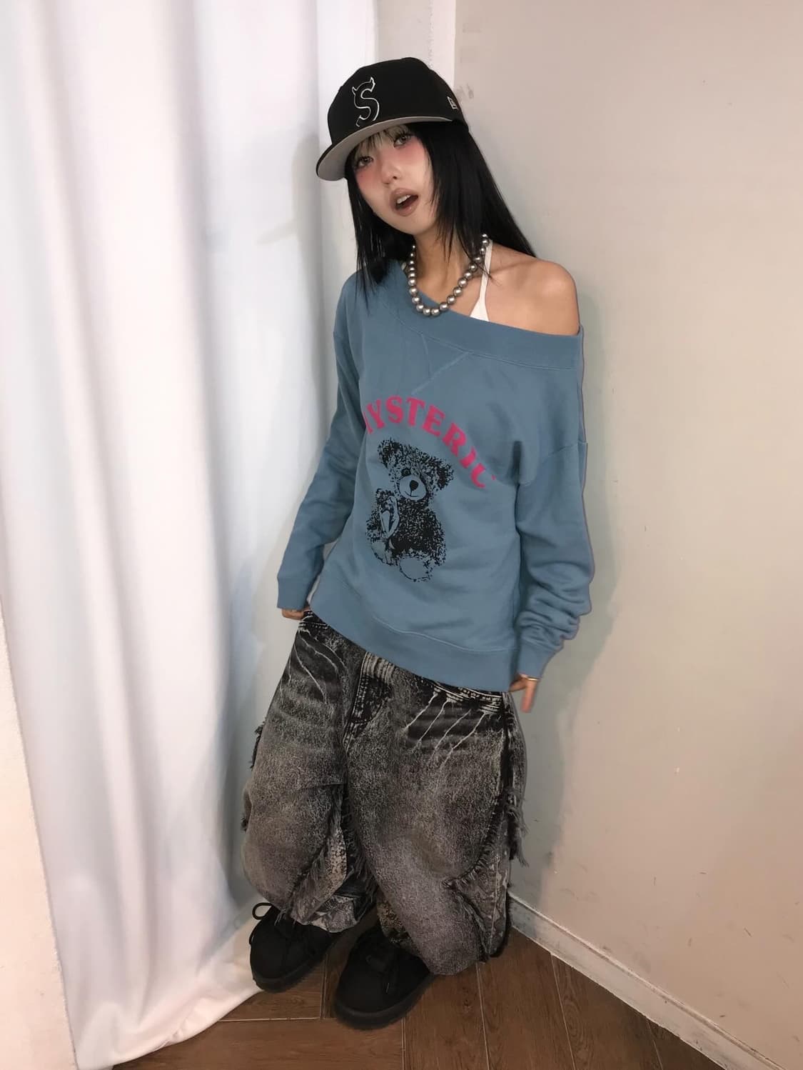 Hysteric Glamour One-Shoulder Sweatshi 상품이미지4