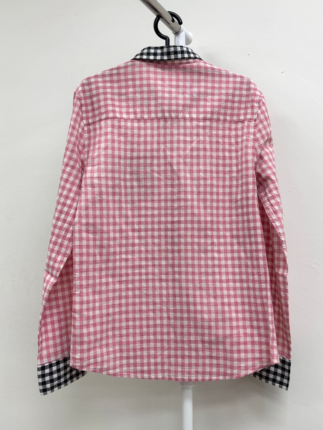 빈티지 키치 핑크 체크 셔츠 상품이미지10