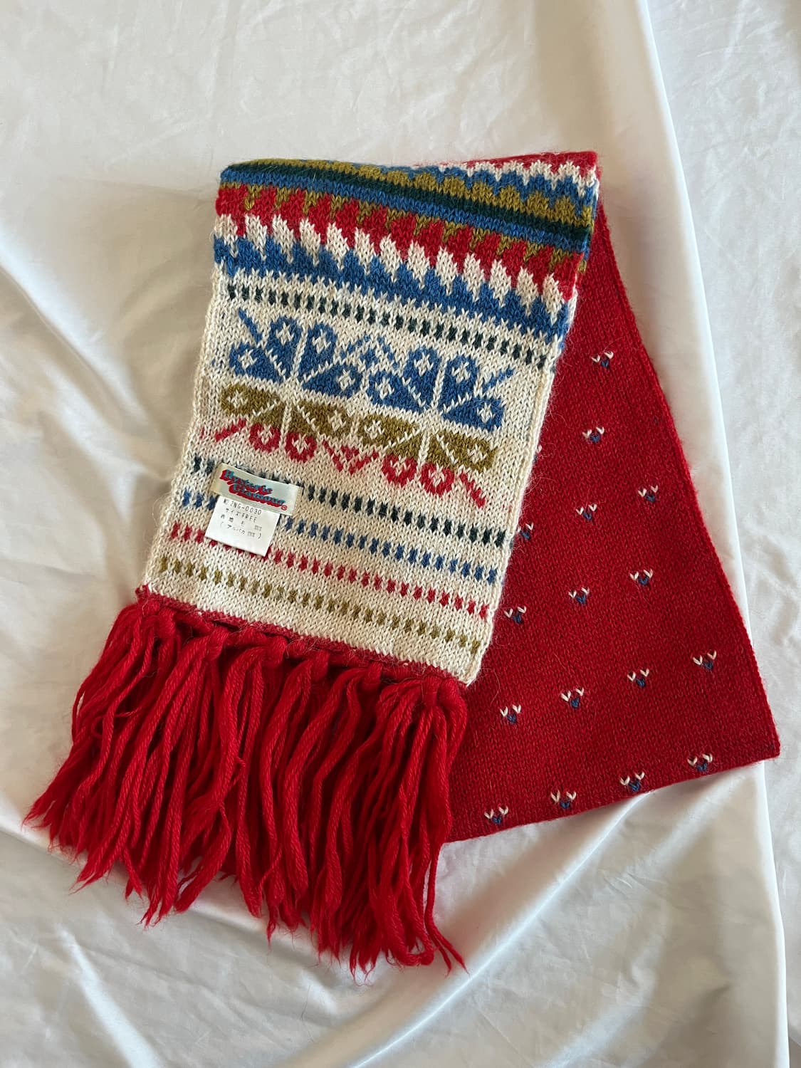 히스테릭 글래머 아카이브 노르딕 페어아일 니트 머플러 목도리 스툴 상품이미지1