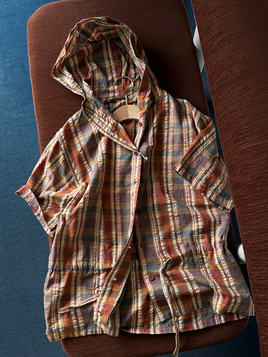 Natural volume cotton hooded shirket 상품이미지1