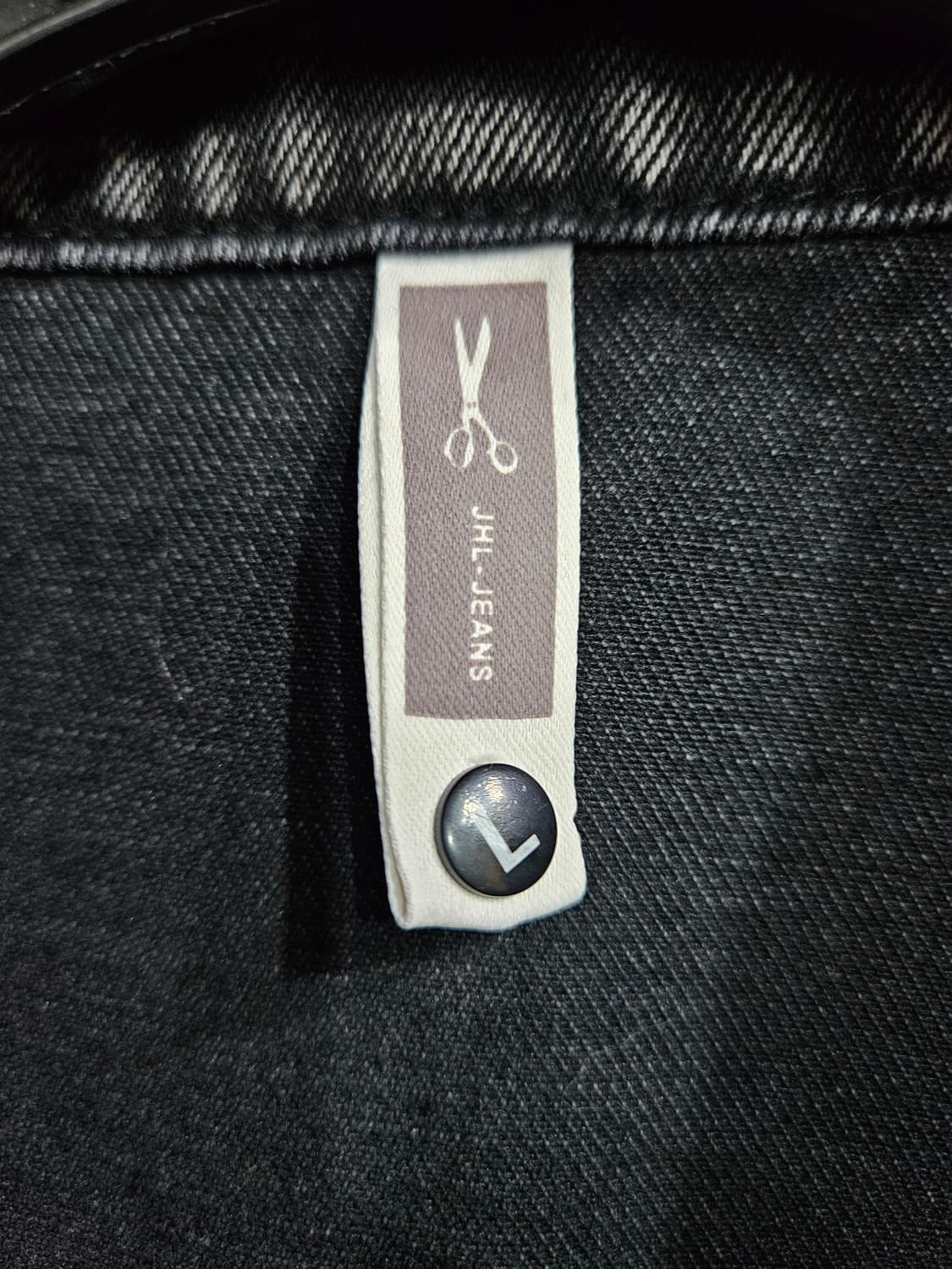 JHL-JEANS 블랙 남성 오버핏 100~FREE 데님 베스트  상품이미지3