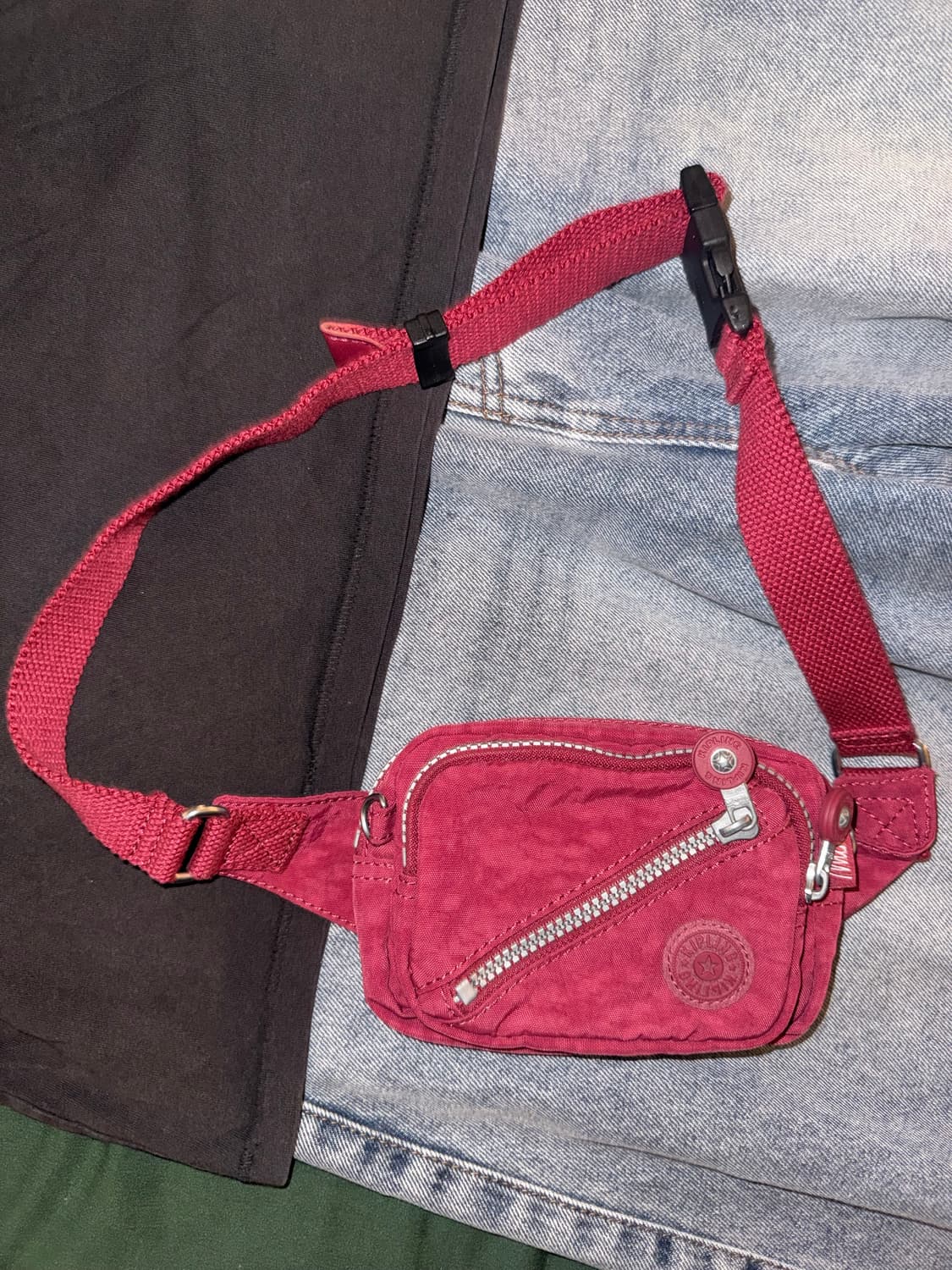 키플링 미니 힙색 핑크 상품이미지1