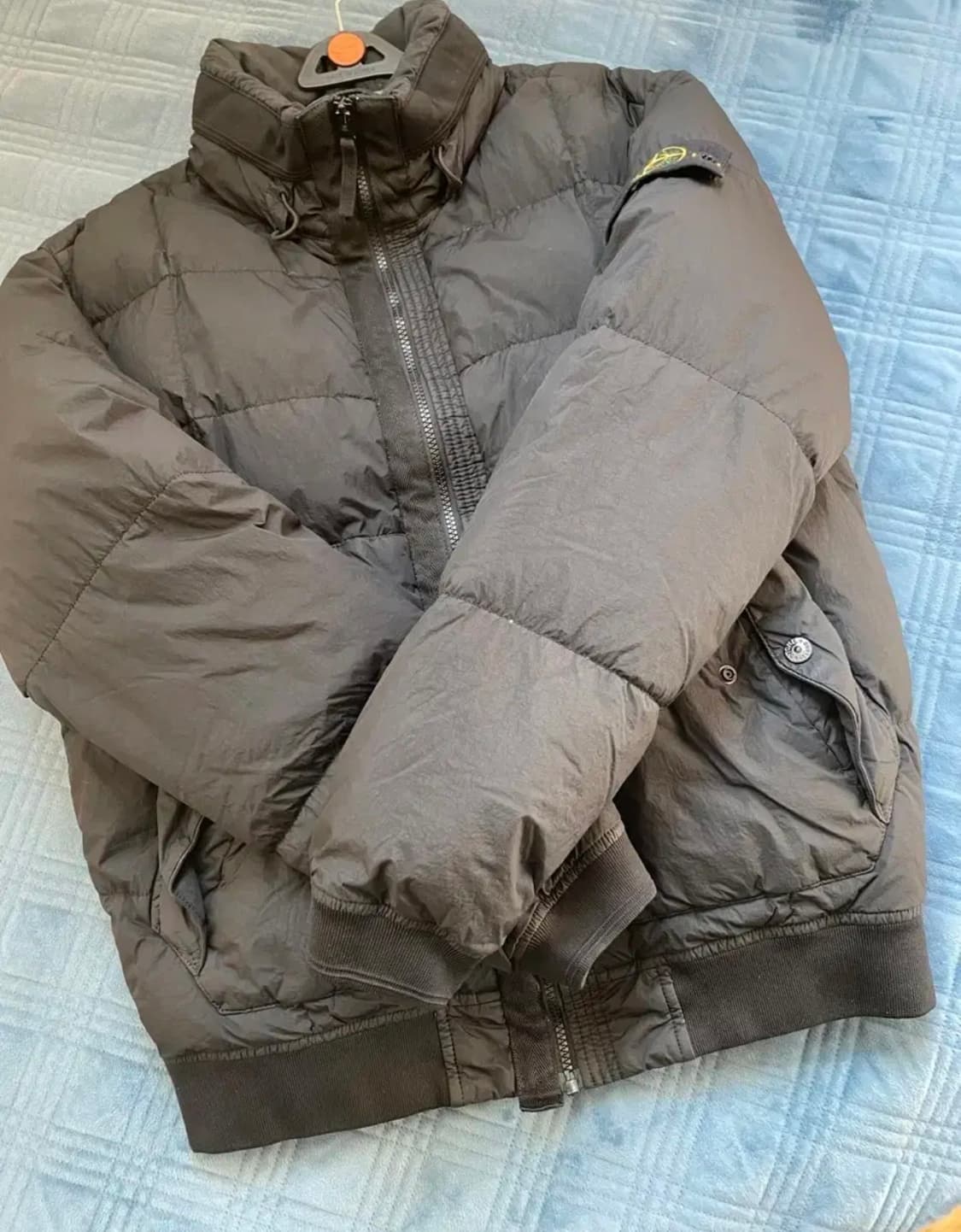 18fw 스톤아일랜드 크링클랩스 논후드 블랙 L 상품이미지1