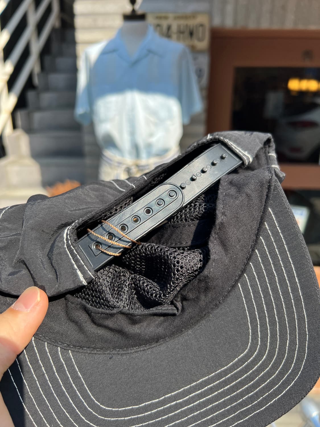 Stussy 스투시 재팬 블랙 나일론 볼캡 상품이미지5
