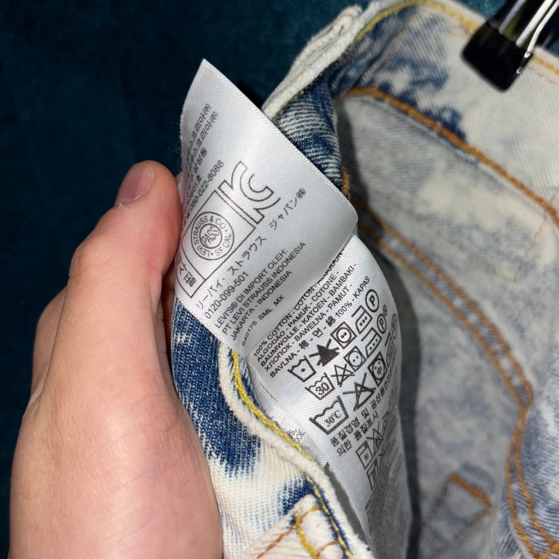 (30) 리바이스 501 애시드 블리치 워시드 아웃 진 상품이미지6