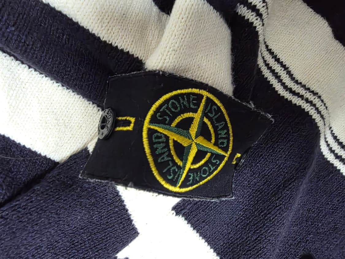 스톤아일랜드 네이비 화이트 후드니트 긴팔 100 (70 54) 상품이미지5