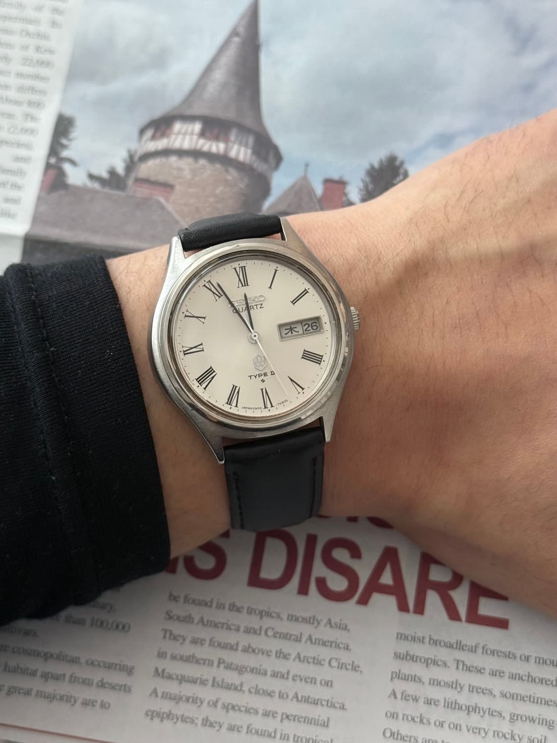 세이코 Seiko TYPE II 쿼츠 로만 인덱스 데이데이트 상품이미지4