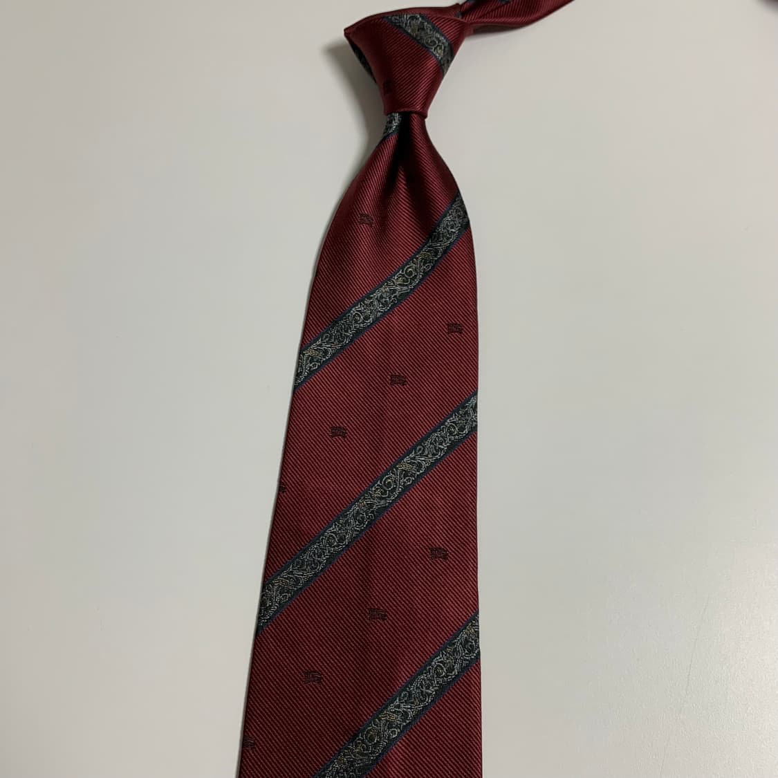 버버리(BURBERRY) 모노그램 명품넥타이 A+등급 8.9cm 상품이미지8