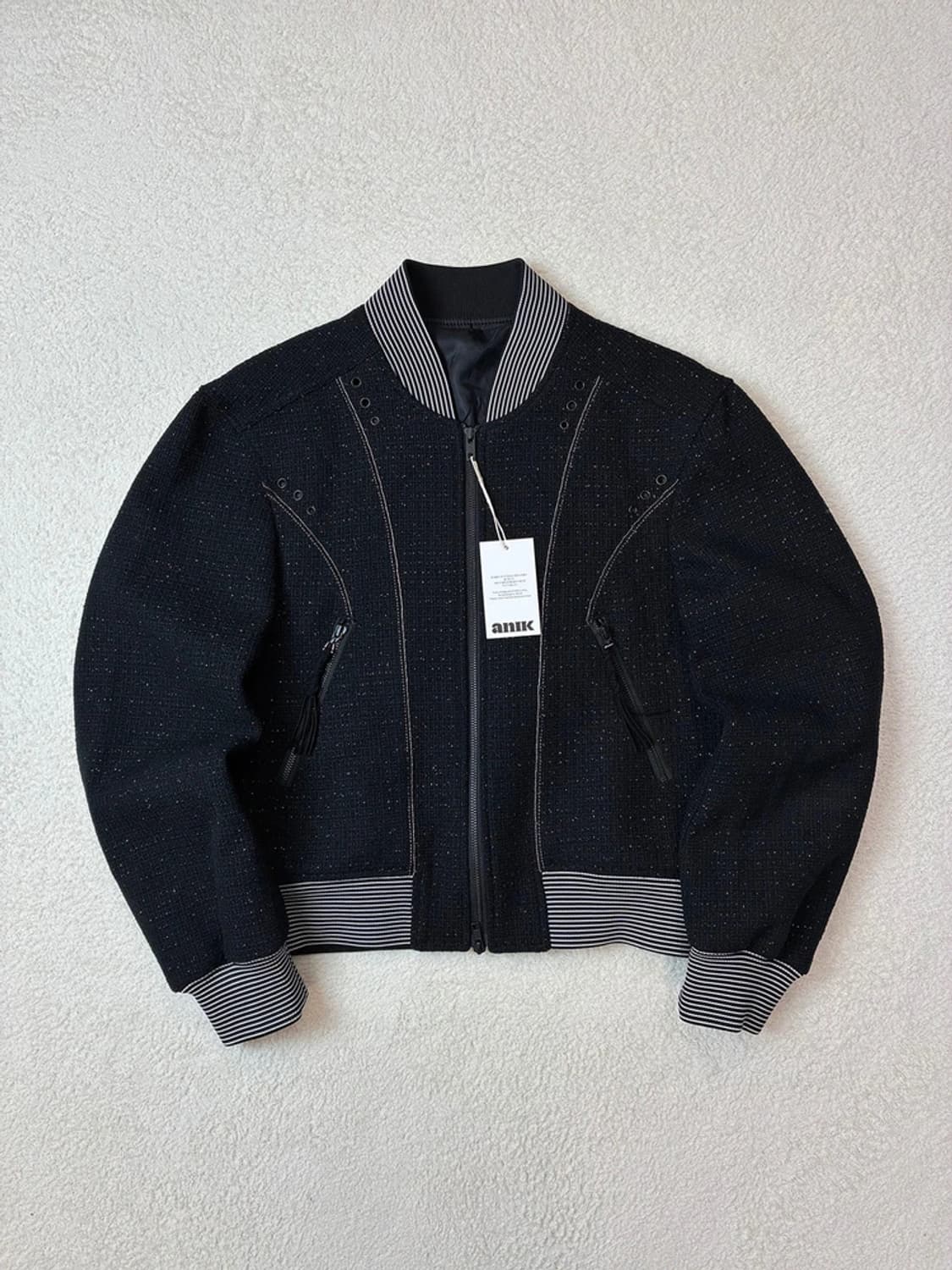 엘무드 홀리데이 트위드 바시티 자켓 PN5963 상품이미지1