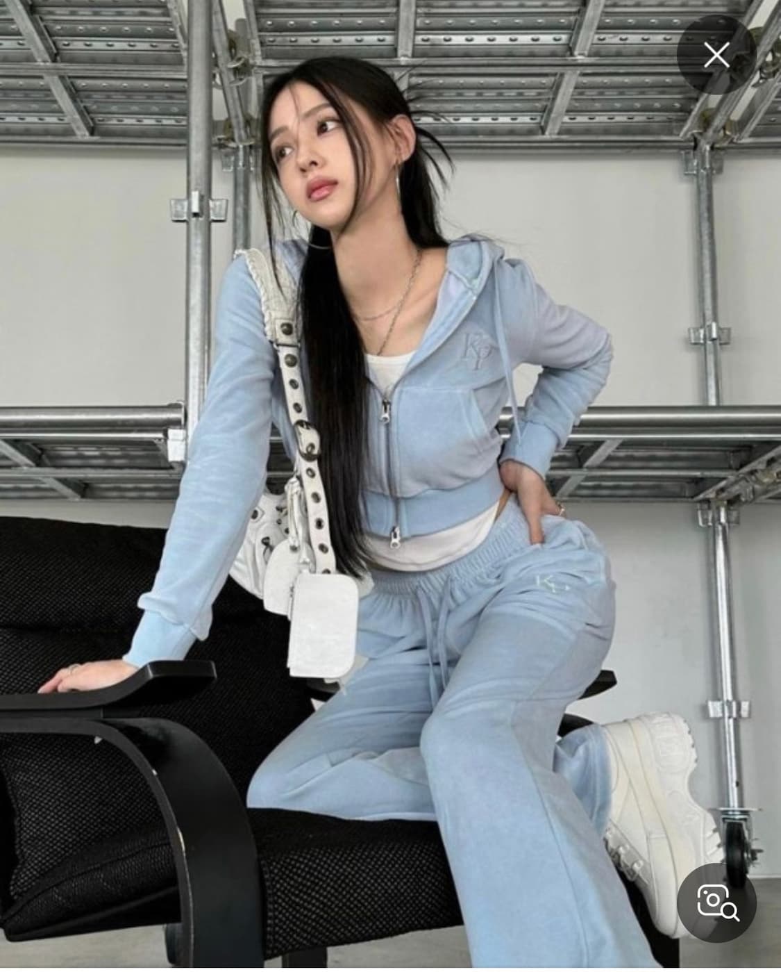 카키포인트 벨루아 Velour Bootcut 셋업 상품이미지1