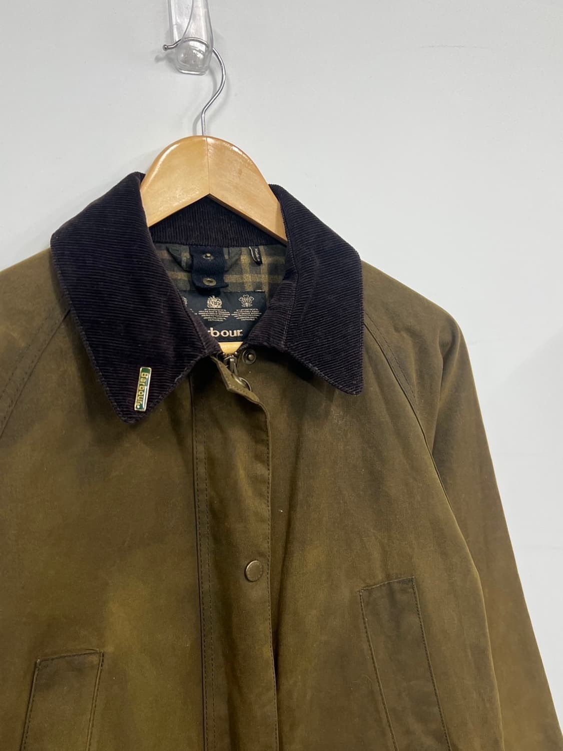 바버 애쉬비 왁스 아메카지 올리브 카키 자켓 상품이미지2