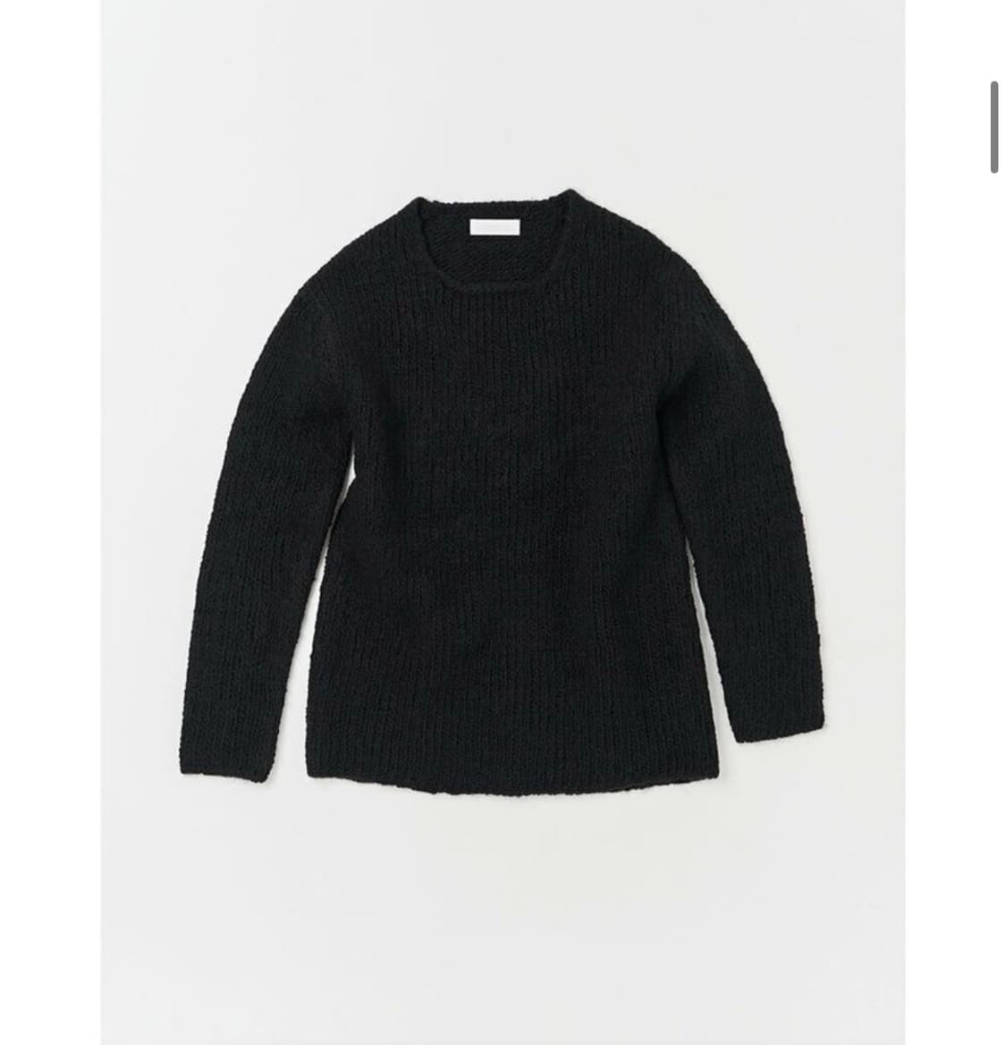 낫띵에브리띵 루즈핏 울 스웨터 블랙 상품이미지3