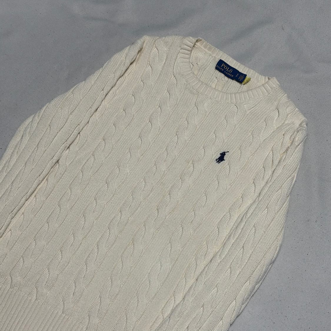 S 폴로 랄프 로렌 아이보리 울 니트 상품이미지1