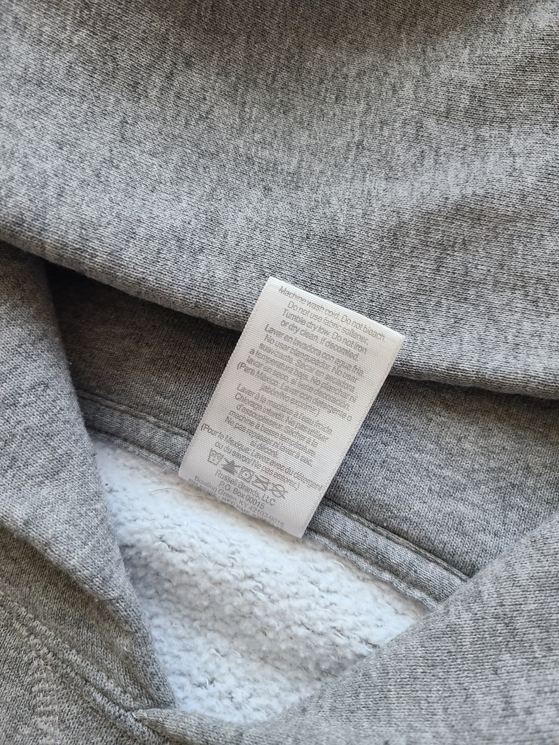 [M] 러셀 애슬래틱 그레이 후드티 판매 상품이미지4