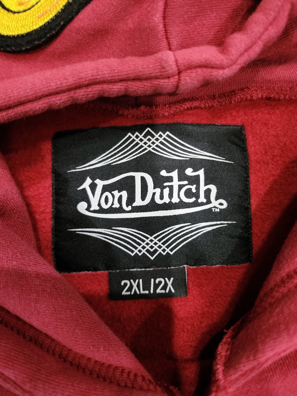 본더치 Y2K 플라잉 아이볼 자수 빅로고 빈티지 후드티 2XL 상품이미지5