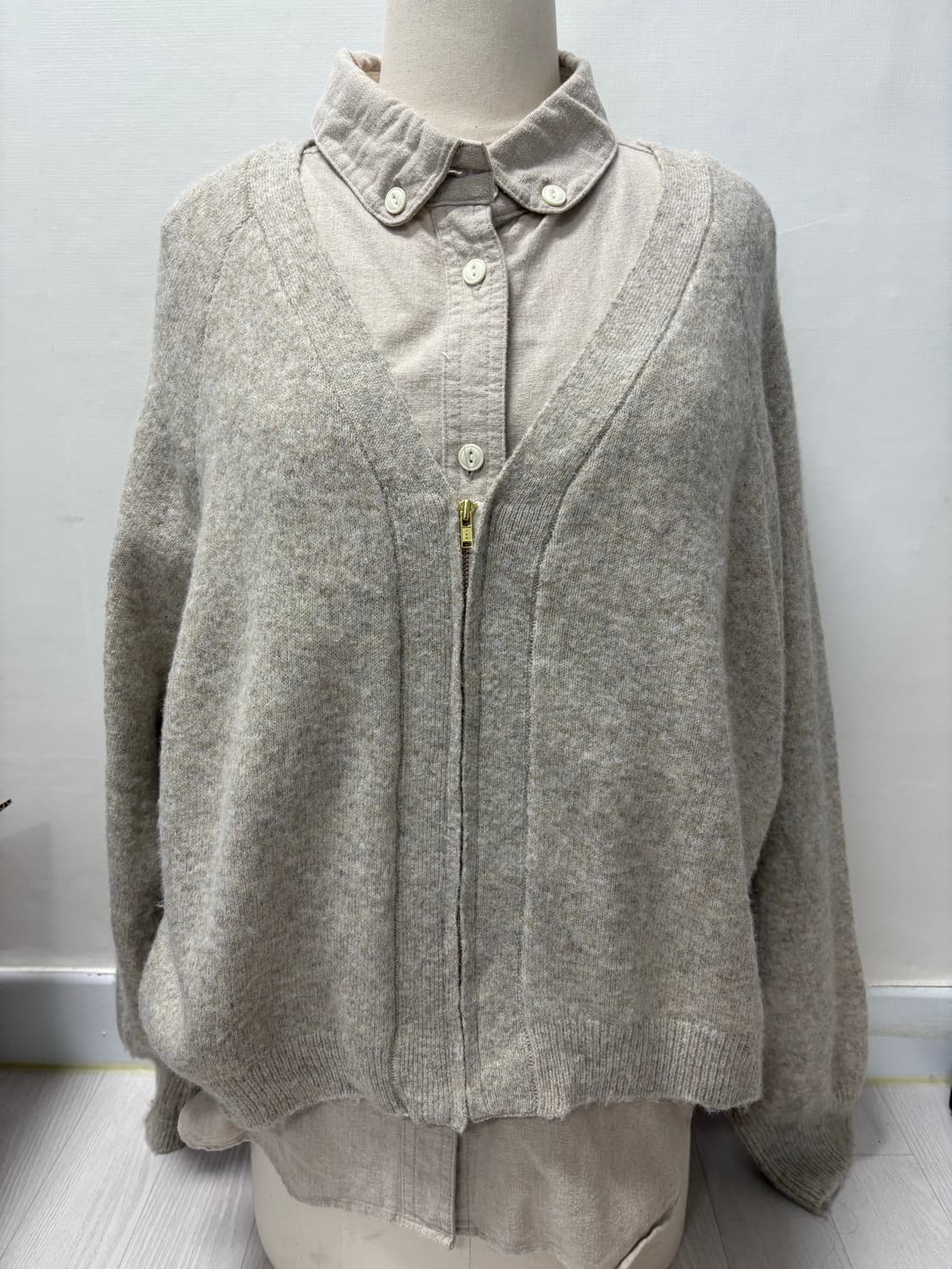 셔츠 가디건 세트 상품이미지1