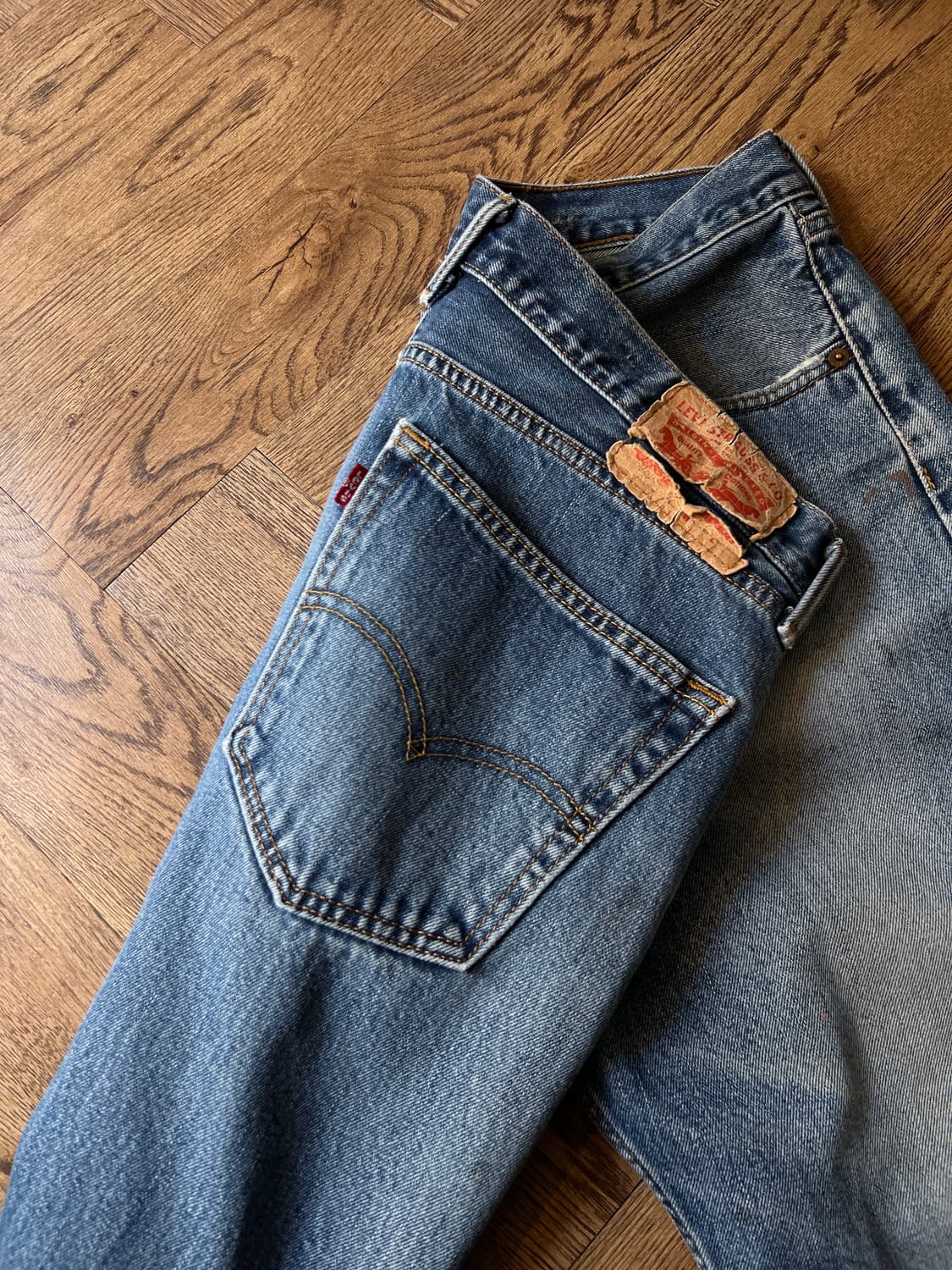 [36]리바이스 505 더티워싱 레귤러 스트레이트 데님 팬츠 상품이미지7