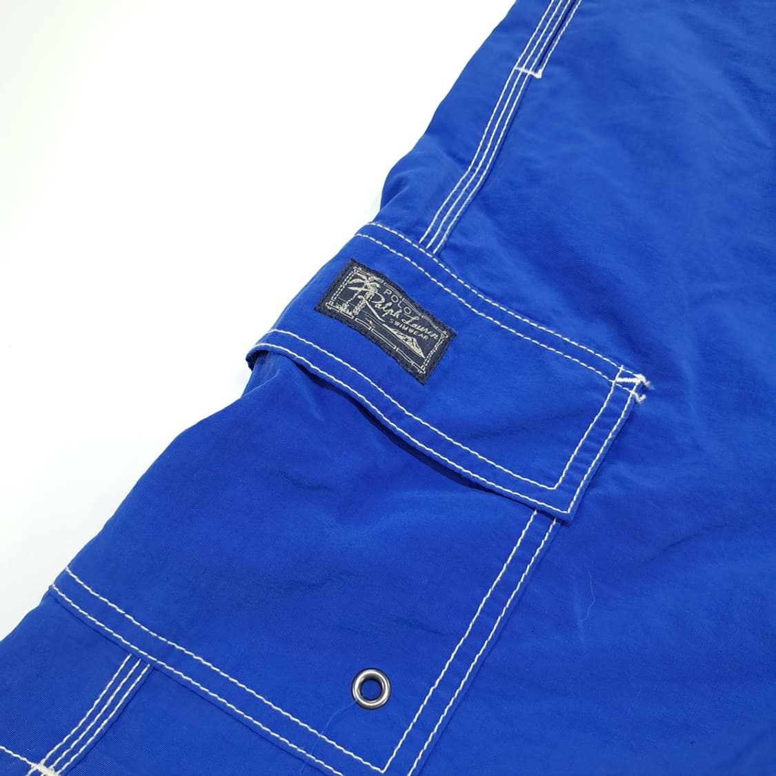 Co535 2XL 폴로 랄프로렌 90s 블루 스윔 팬츠 반바지 상품이미지3