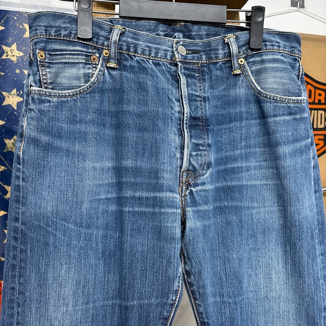 리바이스 501 오리지널 스트레이트 빈티지 페이딩 데님팬츠 N904 상품이미지3
