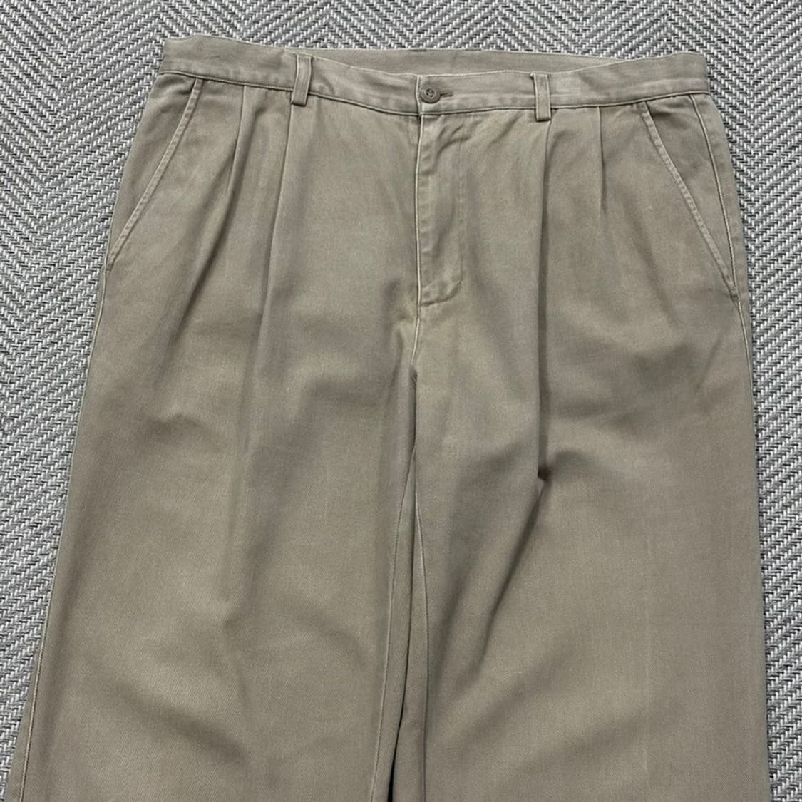 EZCLASSIC 투핀턱 코튼팬츠 v2717 상품이미지3