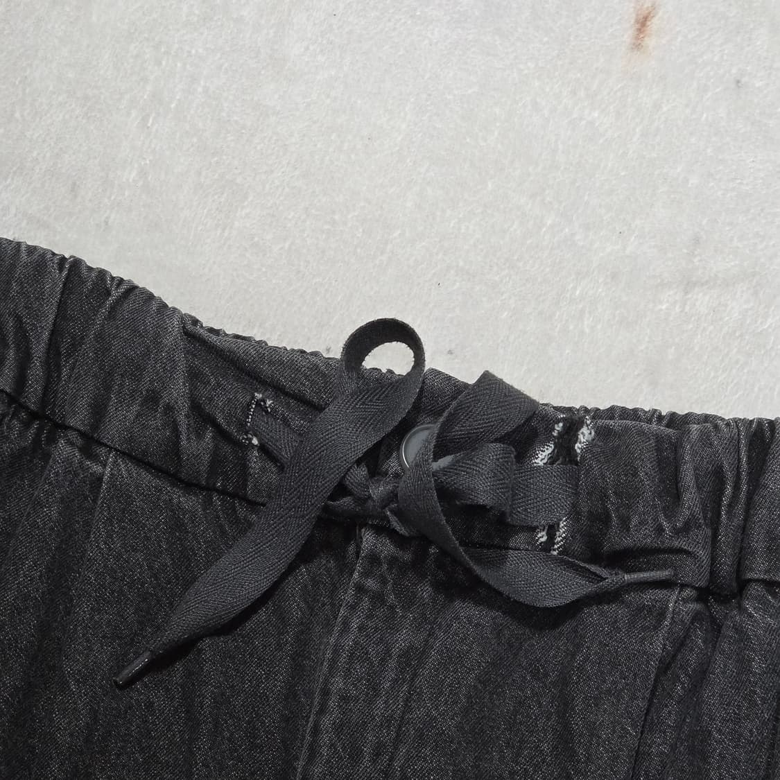 빈티지 벌룬핏 그레이 밴딩 데님 팬츠 상품이미지2