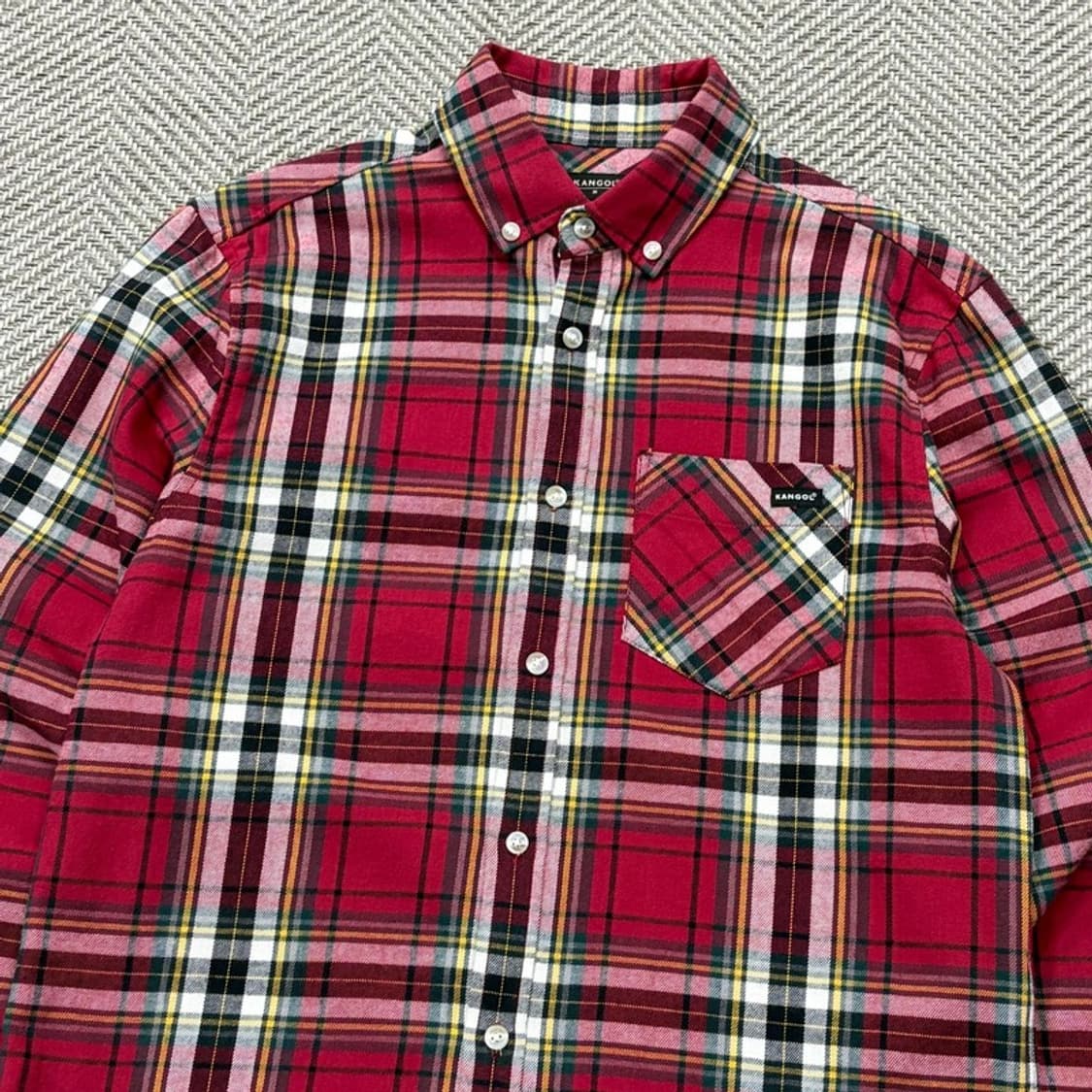 캉골 체크 셔츠 v2679 상품이미지3