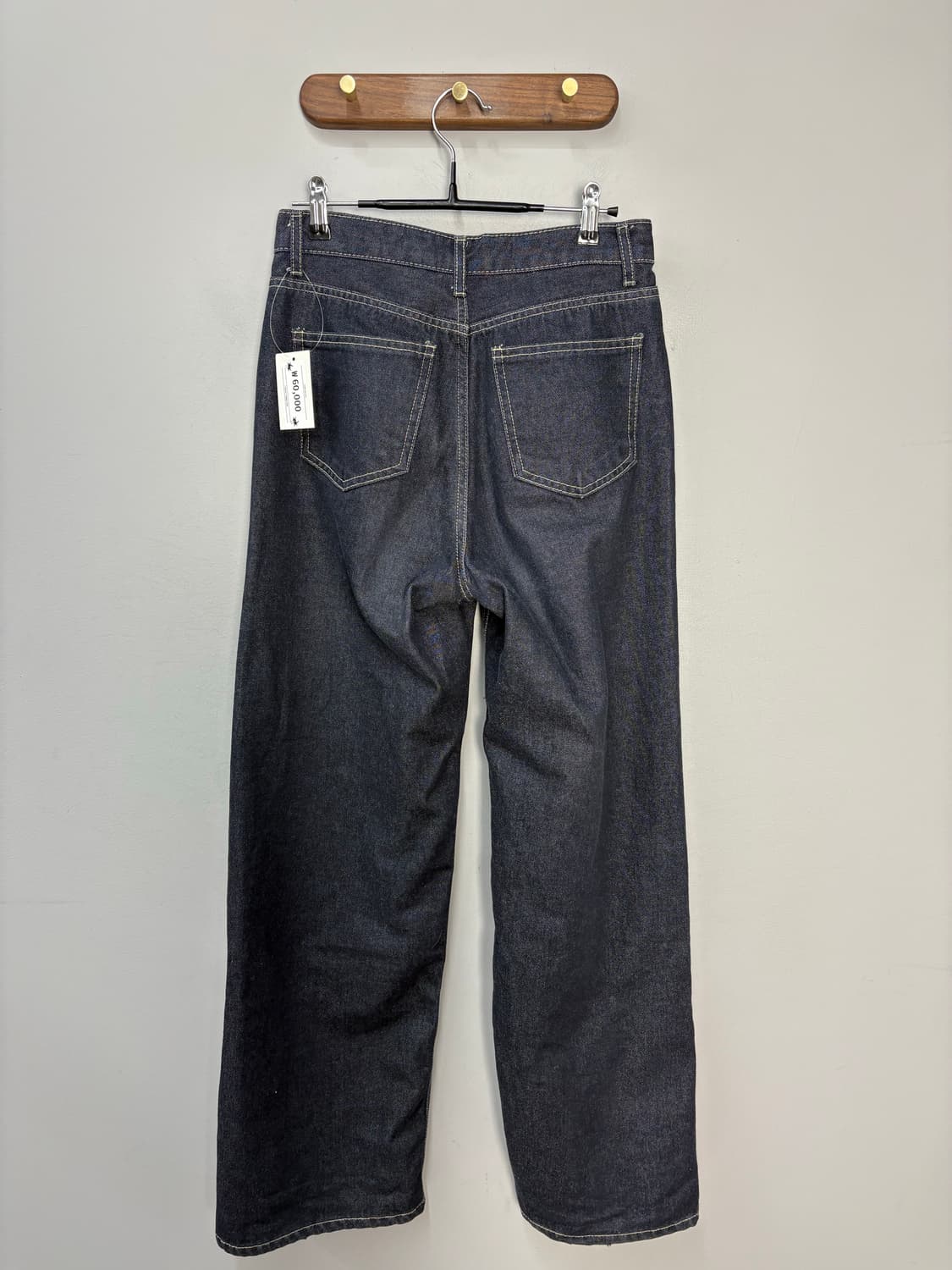 블랙업 와이드 생지데님 하이웨이스트 데님팬츠 A3475 상품이미지4