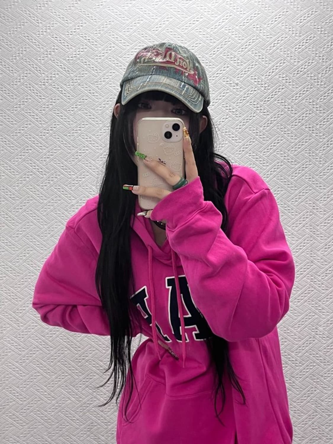 본 더치 레트로 Y2K 00's 키치 대장 데님워싱 볼캡 F C09602 상품이미지2