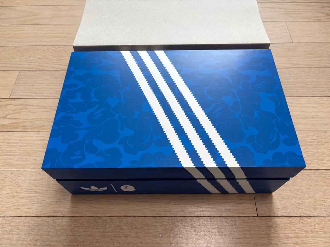 [270]아디다스 x 베이프 슈퍼스타 빈티지 클라우드 화이트 코어 블랙 상품이미지3